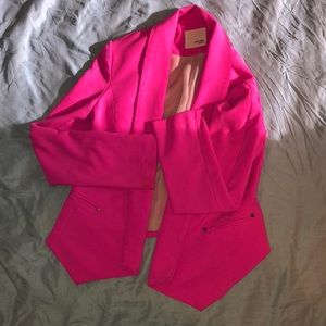 Neon pink blazer